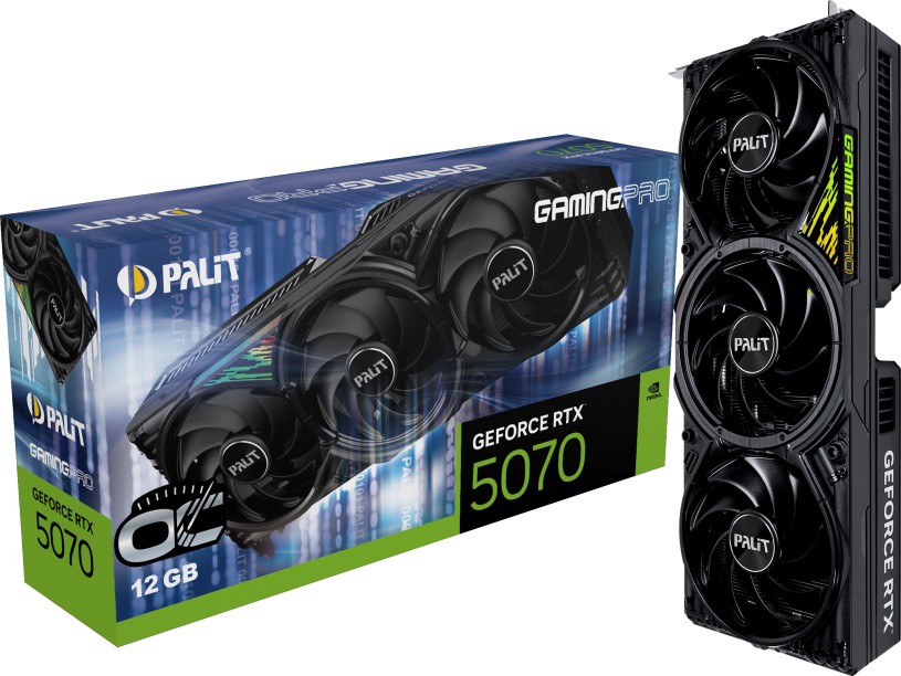 Видеокарта Palit (NE75070T19K9-GB2050A) GeForce RTX 5070 12GB GamingPro OC
