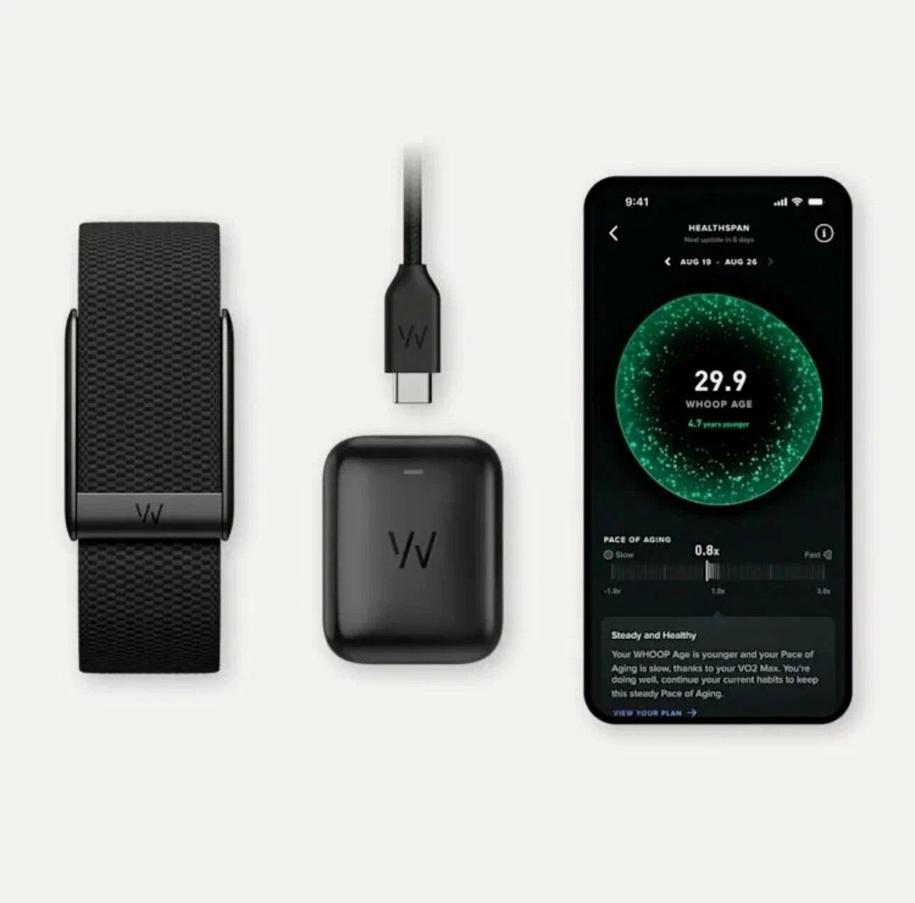 фото Фитнес-браслет Whoop 5.0 PEAK + SuperKnit Band 12 месяцев подписка (Черный)