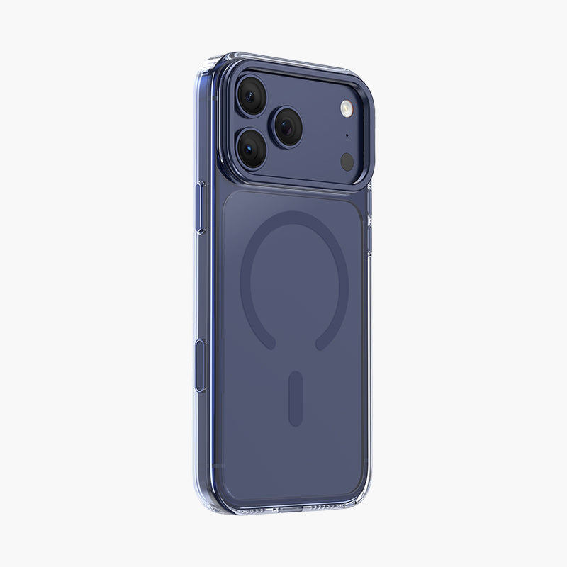 фото Чехол-накладка Keephone Magicam Magsafe для Apple iPhone 17 Pro Max с подставкой пластиковый (синий)