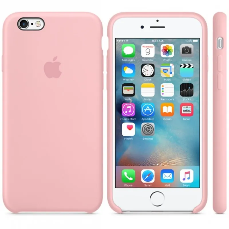 фото Чехол-накладка для Apple iPhone 6 Plus/6S Plus силиконовый (светло-розовый)