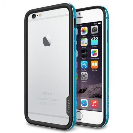 фото Чехол-бампер Spigen Neo Hybrid EX Metal для Apple iPhone 6/6S (Metal Blue) SGP11188