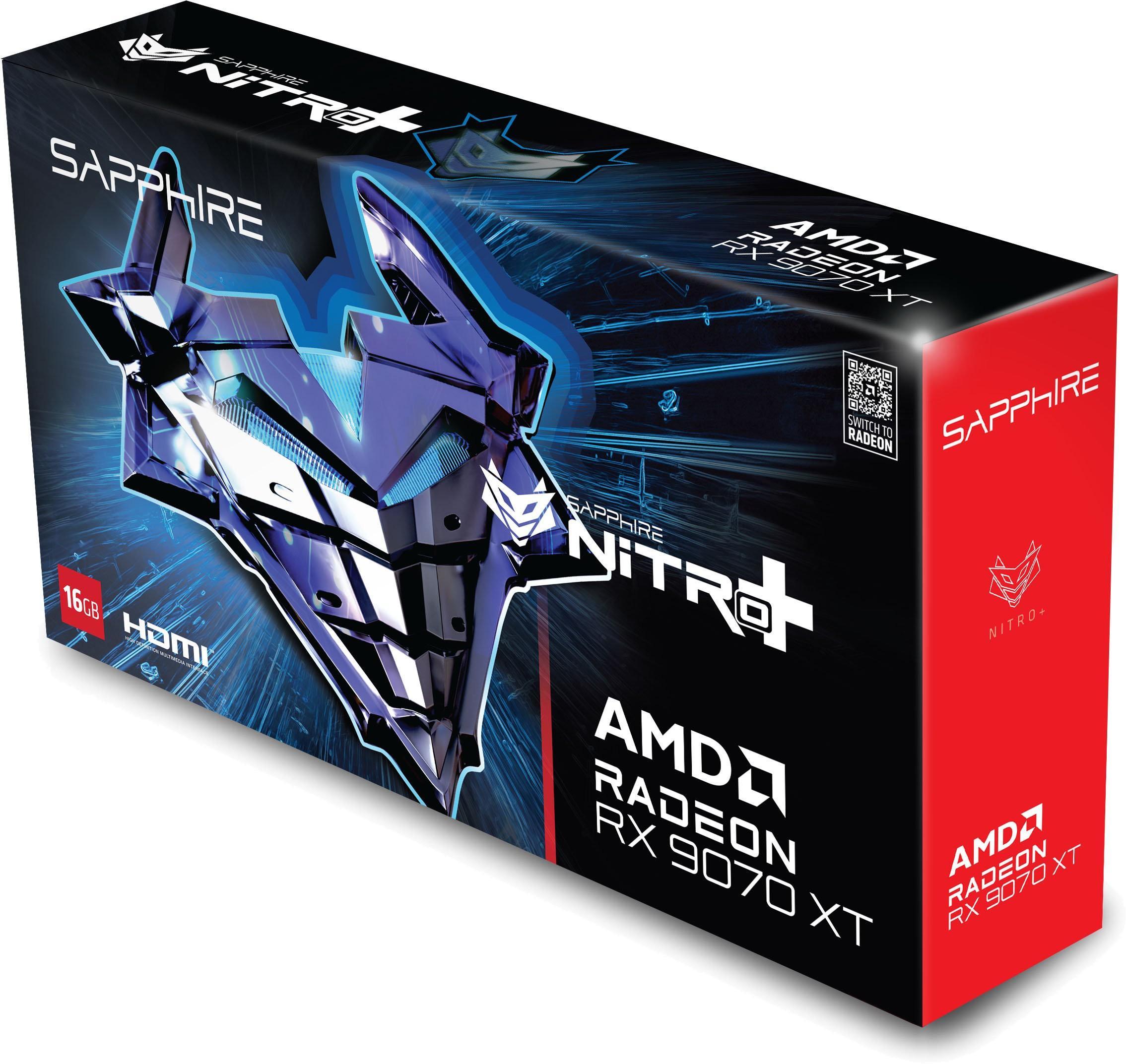 Видеокарта Sapphire (11348-01-20G) Radeon RX 9070 XT 16GB NITRO+ OC