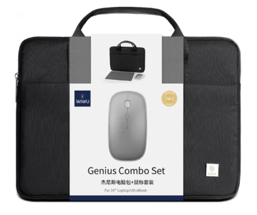 фото Комплект 3 в 1 WIWU Genius Combo Set для ноутбука до 16 Дюймов (черный)