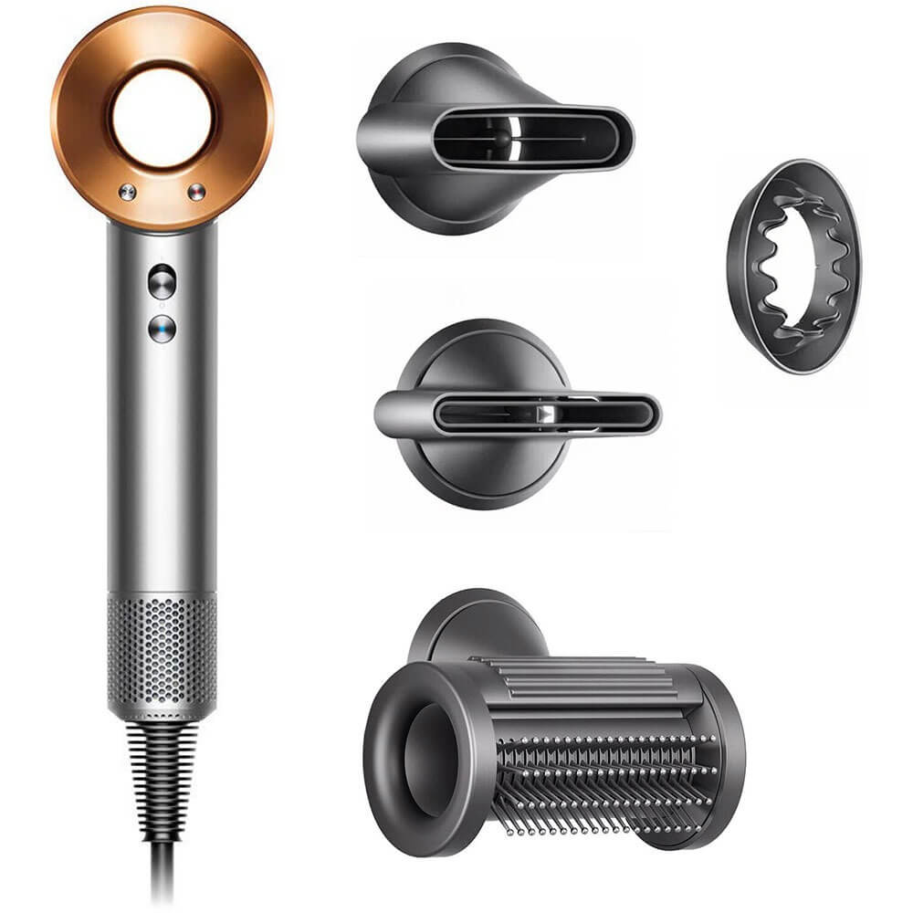 Фен Dyson Supersonic HD15 (Bright Nickel/Bright Copper)