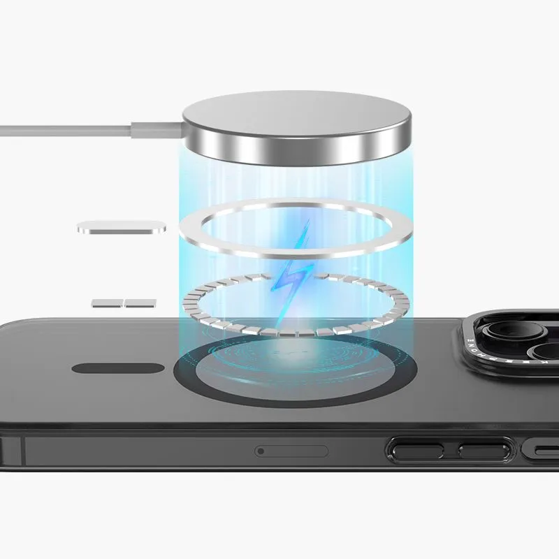 фото Чехол-накладка Keephone Magnet Pro для Apple iPhone 15 Pro Max пластиковый (прозрачный)