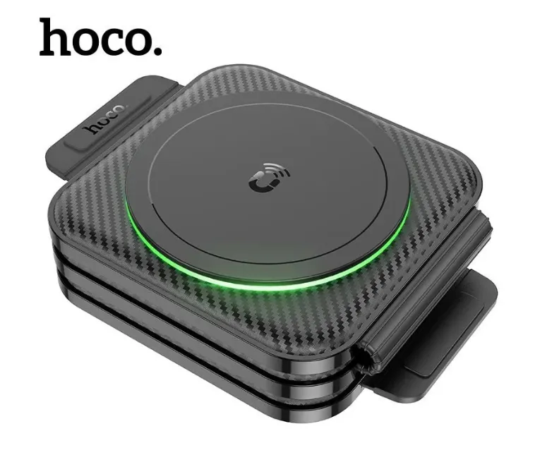 фото Беспроводное зарядное устройство Hoco CQ4 3 в1 Folding Magnetic Wireless Charging 15W (черный)