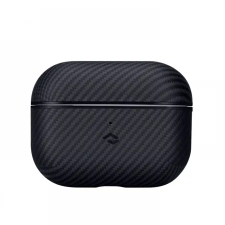 Чехол PITAKA MagEZ Case для AirPods ProPro 2 карбоновый арамид черно-серый в полоску 5400₽