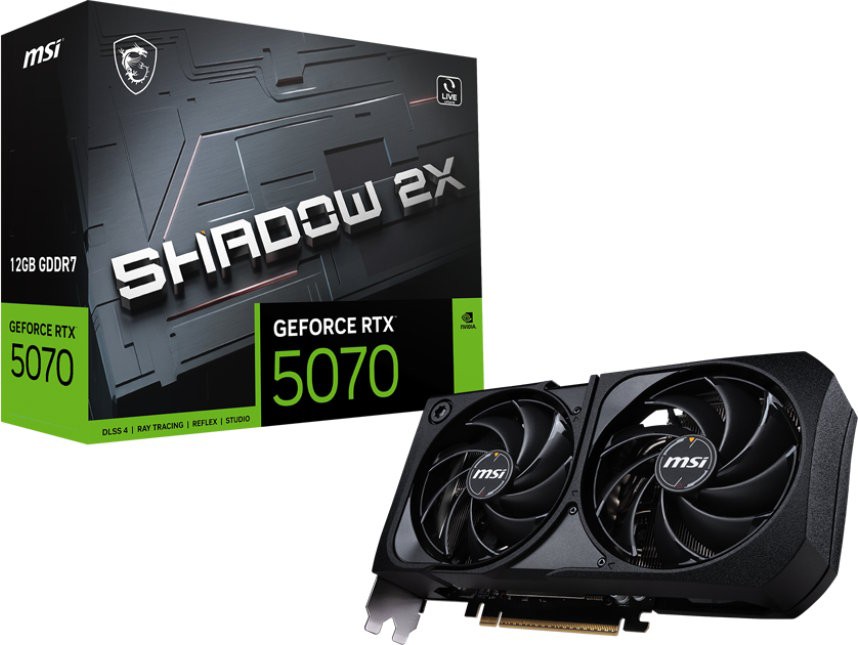 Видеокарта MSI (G5070-12S2) GeForce RTX 5070 12G SHADOW 2X
