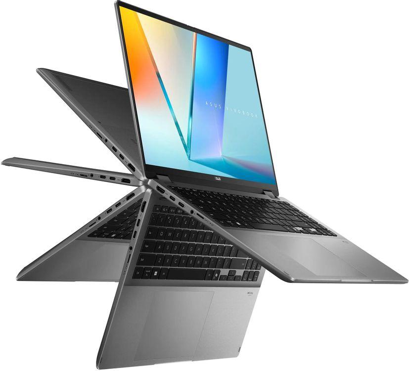 Ноутбук ASUS Vivobook 16 Flip TP3607AA-SI086W (16" OLED, Intel Core Ultra 7 355, 32Gb, 1Tb SSD, Intel Graphics, Windows 11 Home) (Серый) — фото 4