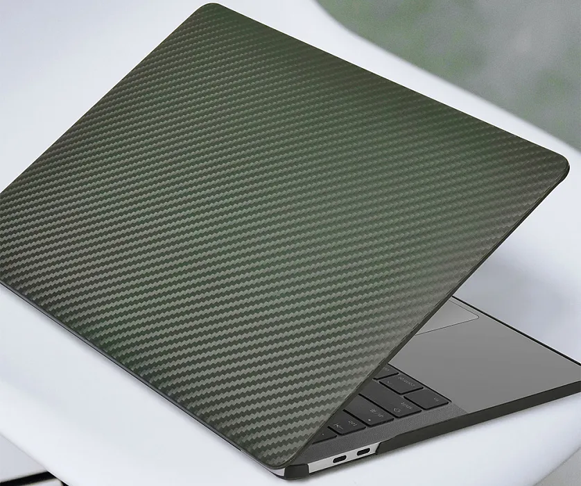 фото Чехол-накладка WIWU iKavlar Hard Case для Macbook Air 13.6" (2022) пластиковый (темно-зеленый)
