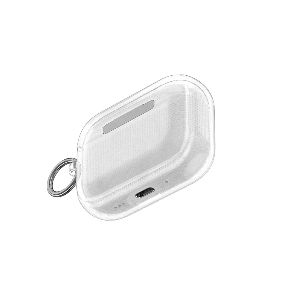 фото Чехол WiWU iShield Pro для AirPods Pro 3 силиконовый с карабином (HC-301) (прозрачный)
