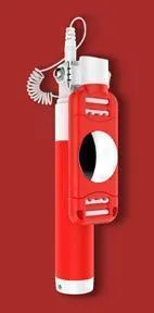 фото Монопод для смартфона Devia 360 Degree Rotation Selfie Stick (Drive-By-Wire) (Red)