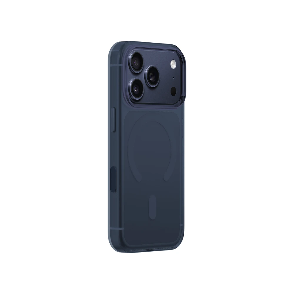 фото Чехол-накладка KWI-NI Iceguard Magsafe для iPhone 17 Pro Max пластиковый (синий)