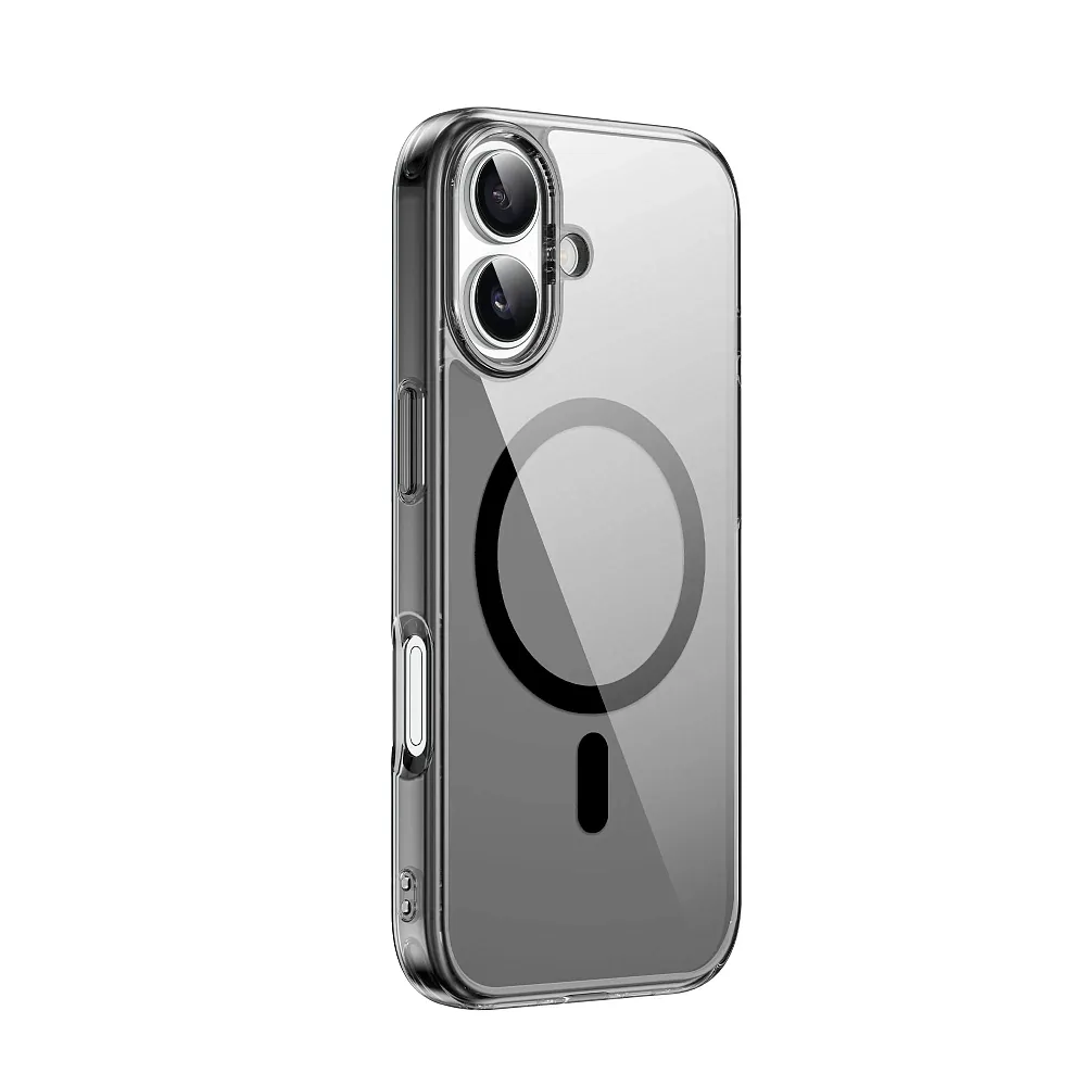 фото Чехол-накладка Wiwu iShield Pro Magsafe (MCC-101) для iPhone 17 пластиковый (черная рамка)