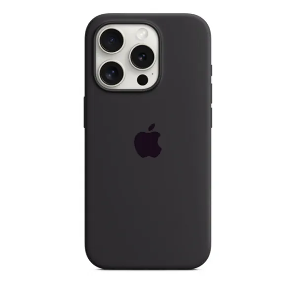 фото Чехол-накладка Silicone Case Series для Apple iPhone 15 Pro (черный)
