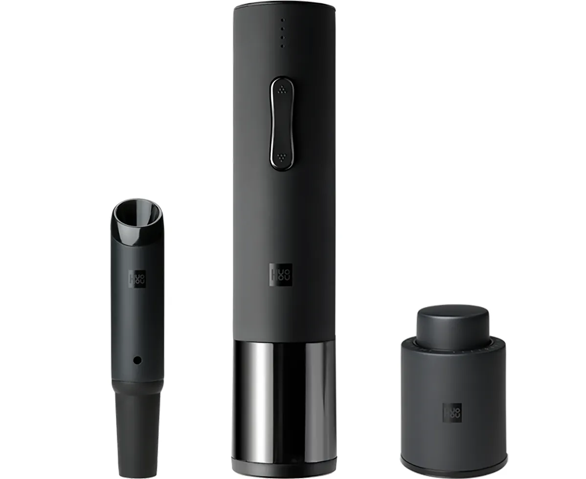 Винный набор аксессуаров Xiaomi Huo Hou Electric Wine Opener Deluxe (HU0090) (черный)