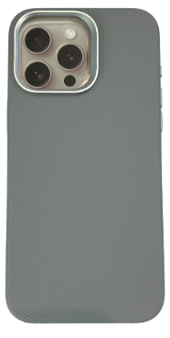 Чехол-накладка Puloka Solemn Magsafe для iPhone 15 Pro пластиковый/текстура (серый)
