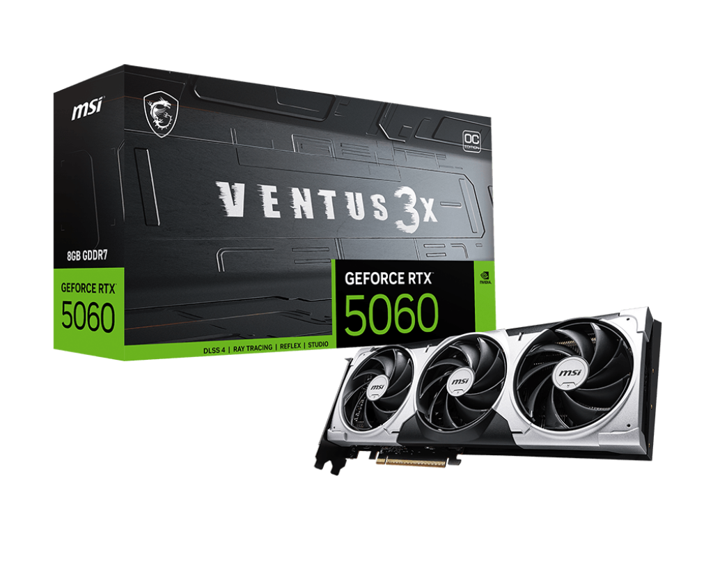 Видеокарта MSI (G5060-8V3C) GeForce RTX 5060 8G VENTUS 3X OC
