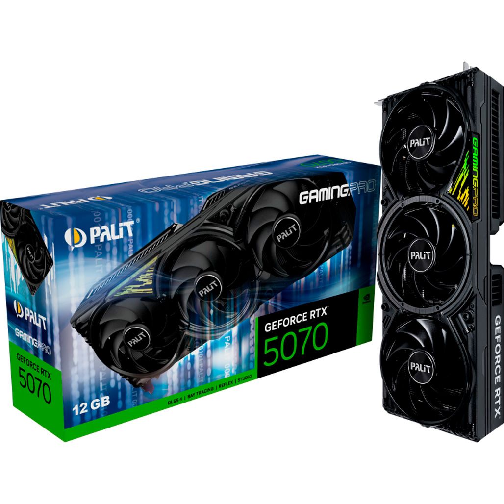 Видеокарта Palit (NE75070019K9-GB2050A) GeForce RTX 5070 12GB GamingPro