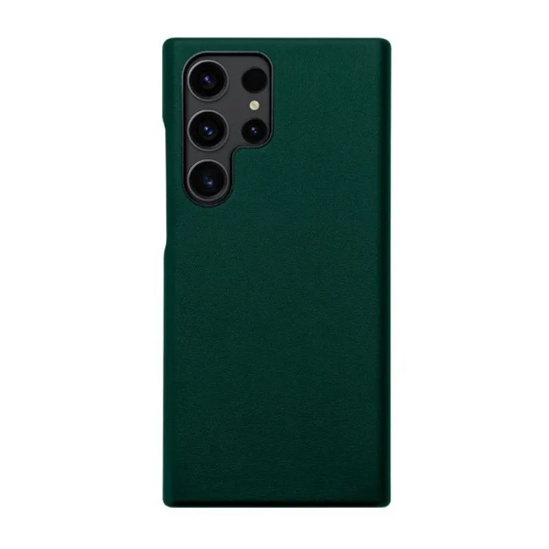 фото Чехол-накладка Kzdoo Noble Collection для Samsung Galaxy S23 Ultra искусственная кожа (зеленый)