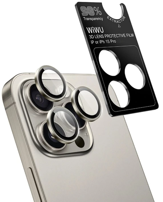 фото Комплект защиты 3 в 1 Wiwu (WI-IP001) для Apple iPhone 15 Pro Max (чехол/стекло/стекло для камеры)
