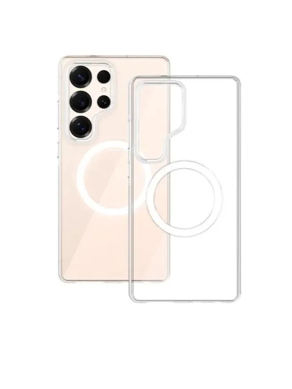 Чехол-накладка Kzdoo Iceguard Magsafe для Samsung Galaxy S25 Ultra пластиковый прозрачный 2200₽