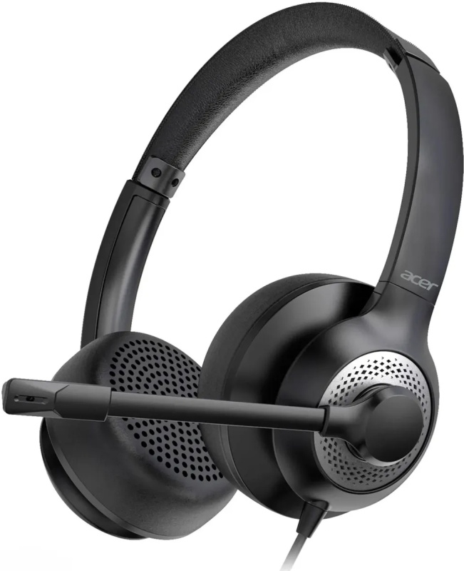 Гарнитура Acer OHW309, проводная, USB / 3.5 мм, чёрный
