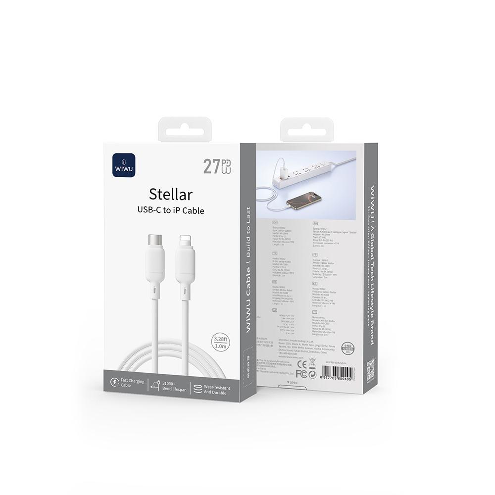 фото Кабель WIWU Stellar USB Type-C/Lightning (C089) 1м (белый)