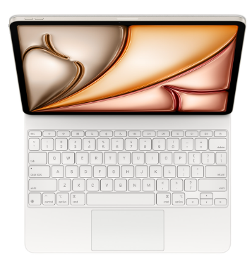 фото Клавиатура Apple Magic Keyboard with Trackpad для iPad Air 11 (2024/2025) русская раскладка (белый) (MDFV4)