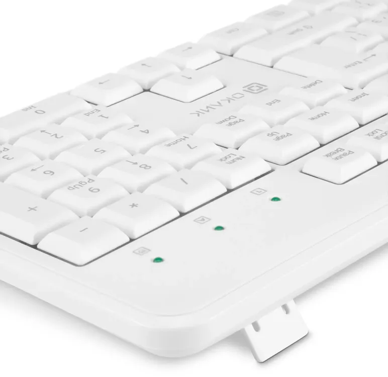 фото Клавиатура Oklick K225W, беспроводная (радио), белый