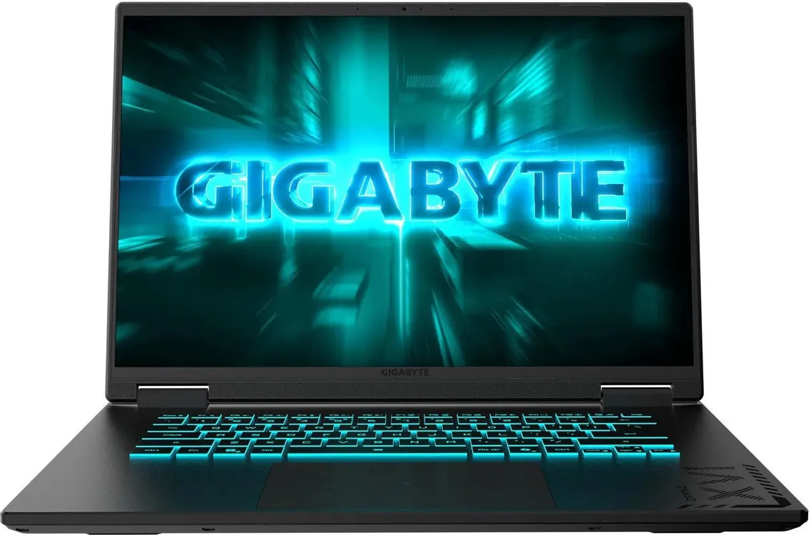 Ноутбук Gigabyte Gaming A16 GA63H черный (16", IPS, 1920×1200, AMD Ryzen AI 7 260, 16 ГБ, SSD 1 ТБ, NVIDIA GeForce RTX 5060 8 ГБ, без ОС)