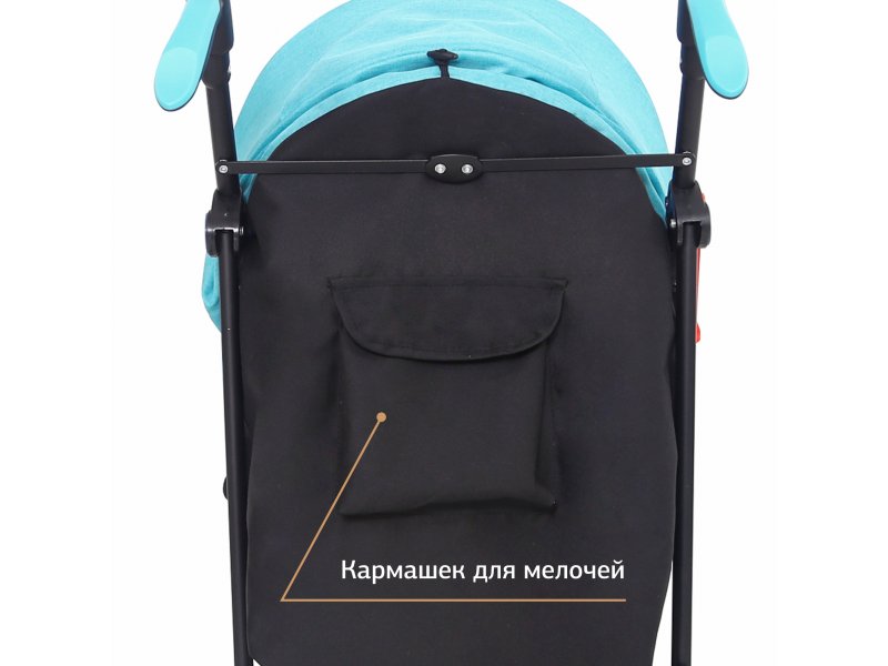 Коляска детская прогулочная Zlatek Discovery ZLK20304 (черный/голубой) уценка