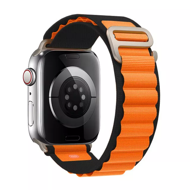 фото Ремешок Mutural Watch Band Alpine Loopback Series для Apple Watch 38/40/41mm (Black/Orange)