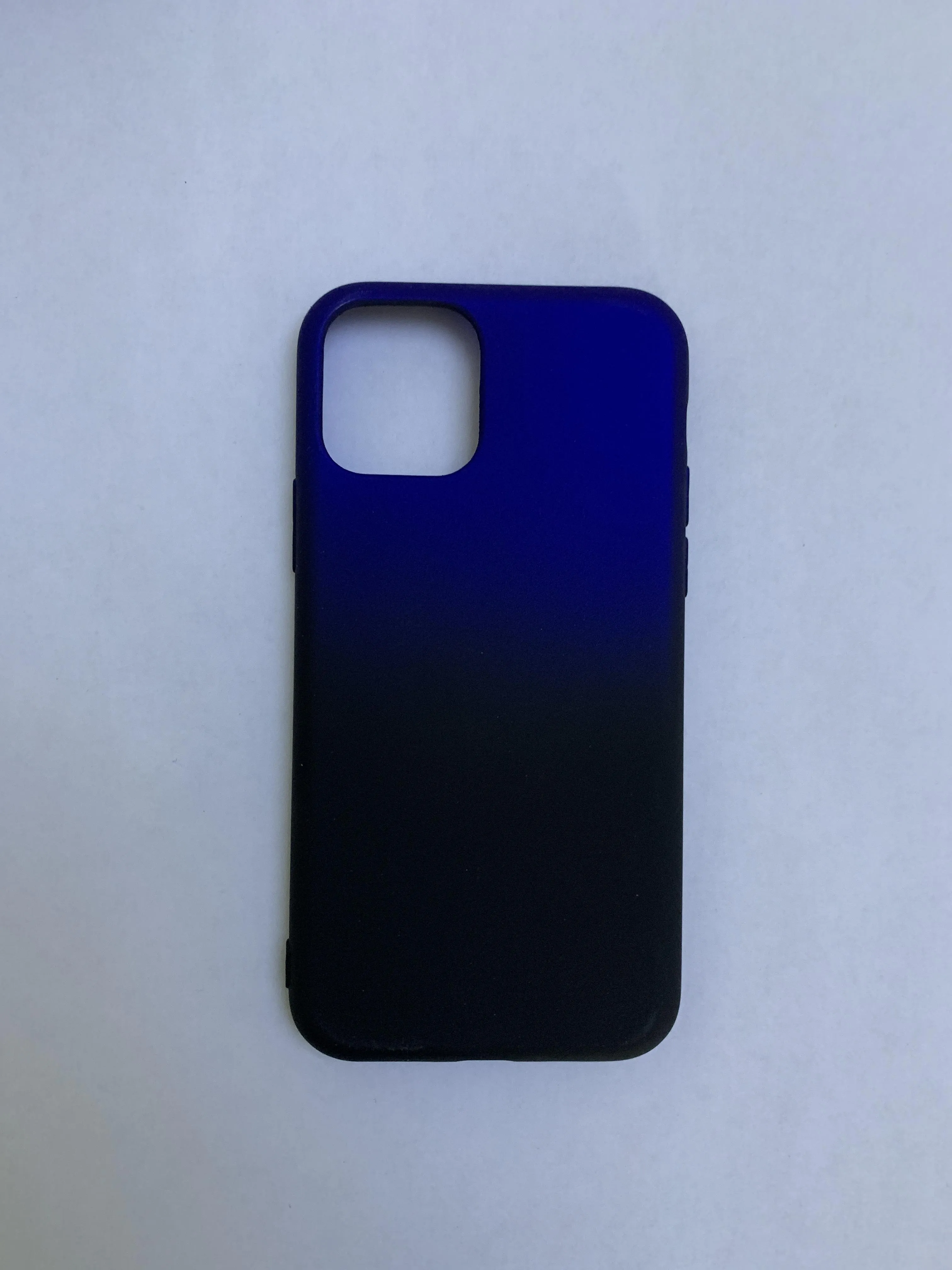 фото Чехол-накладка Hoco Gradient Series для iPhone 11 Pro силиконовый (черный/синий)
