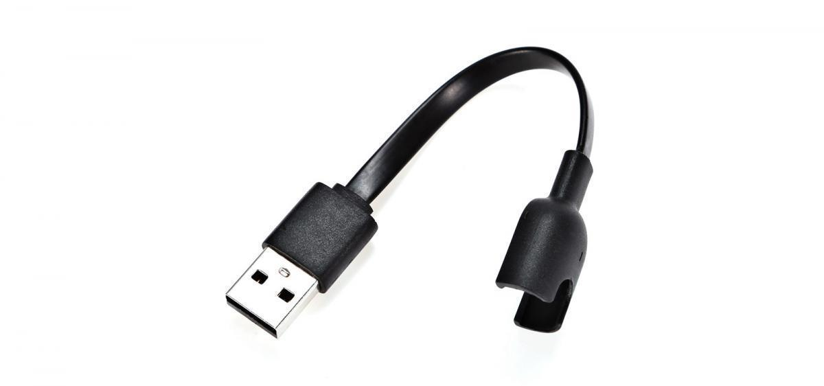 фото Кабель (USB) для зарядки фитнес браслета (Xiaomi Mi Band 3) (черный)