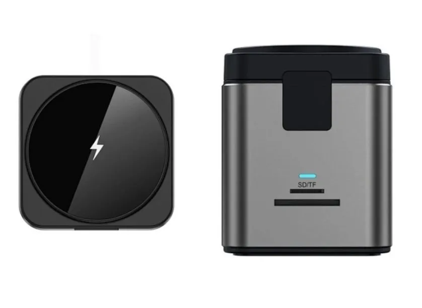 фото Беспроводное зарядное устройство WIWU Cube Hub 9 в1 Docking 100W Type-C/PD3.0/USB3.0х3/HDMI/RJ45/SD/TF (Wi-W025) (серый)