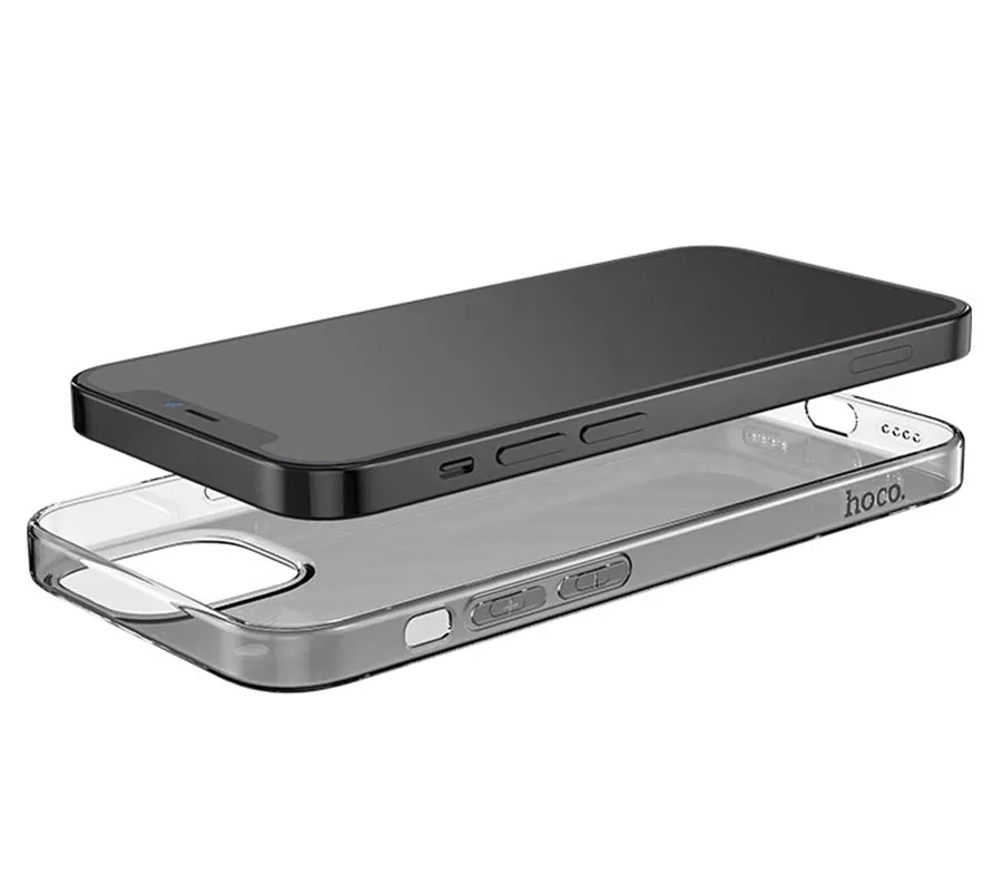 фото Чехол-накладка Hoco Light Series TPU для iPhone 12 Pro Max силиконовый (прозрачный)