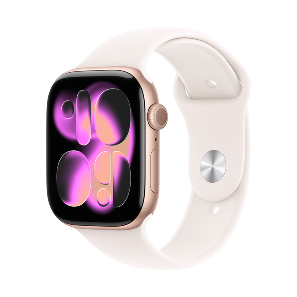 Apple Watch Series 11 46mm Rose Gold Aluminium Case with Light Blush Sport Band (M/L)