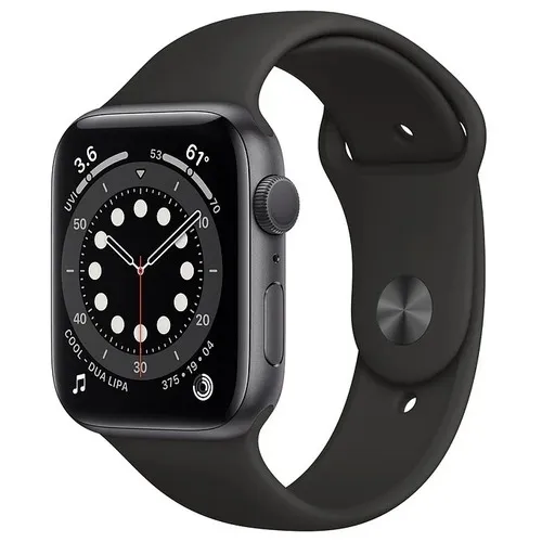 Apple Watch Series 6 44mm (GPS) Space Gray Aluminum Case with Black Sport Band (M00H3) б/у