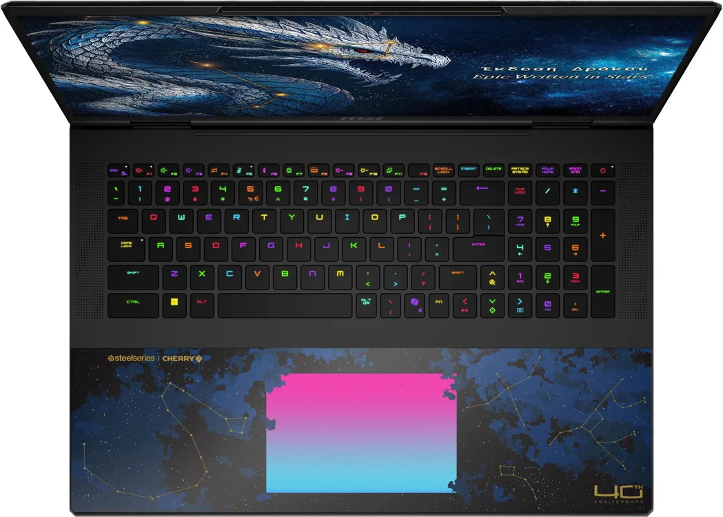 Ноутбук MSI Titan Dragon Edition 18 HX A2WJ-1251RU (18" IPS, Intel Core Ultra 9 290HX, 96Gb, 4Tb SSD, NVIDIA GeForce RTX 5090 24Gb, Windows 11 Home) (
