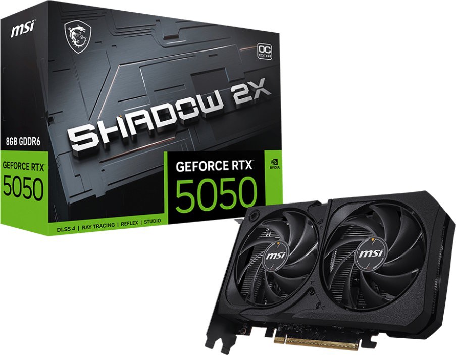 Видеокарта MSI (G5050-8S2C) GeForce RTX 5050 8G SHADOW 2X OC