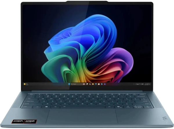Ноутбук Lenovo Yoga Pro 7 14AKP10 (14.5", OLED, AMD Ryzen AI 7 350, 32Gb, 1Tb SSD, AMD Radeon 860M, без ОС) (Бирюзовый) — фото 2