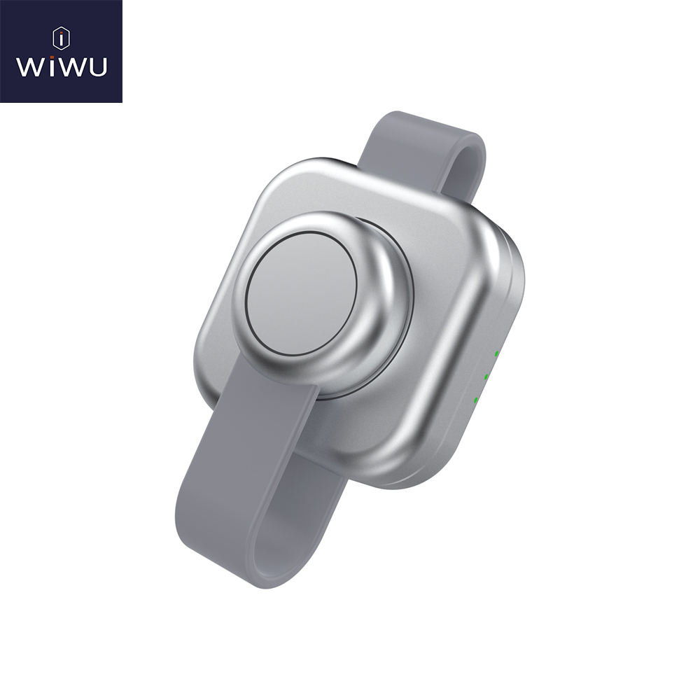 фото Беспроводное зарядное устройство WIWU Planeta Trio 15W 3 в 1 для iPhone/Apple Watch/AirPods (Wi-W031) (серебристый)