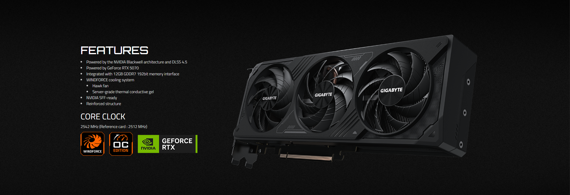 Gigabyte RTX 5070 WINDFORCE OC 12GB — обзор | Device365 — Device365