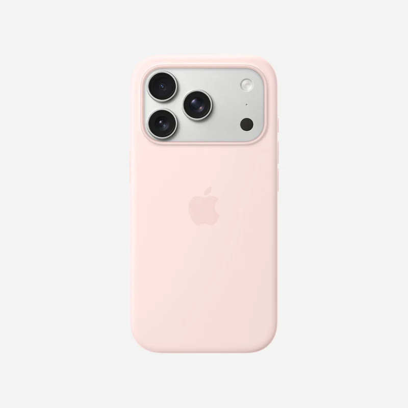 фото Чехол-накладка Silicone Case with MagSafe/Camera Control для iPhone 17 Pro (Light Pink)
