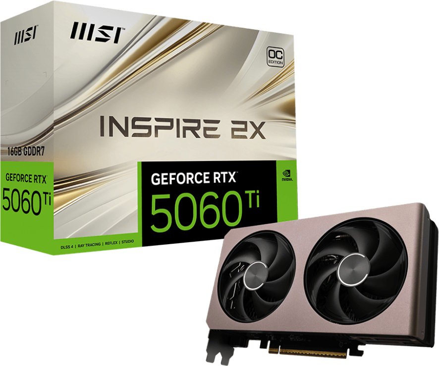 Видеокарта MSI (G506T-16I2C) GeForce RTX 5060 Ti 16G INSPIRE 2X OC