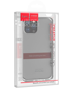 Чехол-накладка Hoco Light Series TPU для iPhone 12 Mini силиконовый (прозрачно-черный)