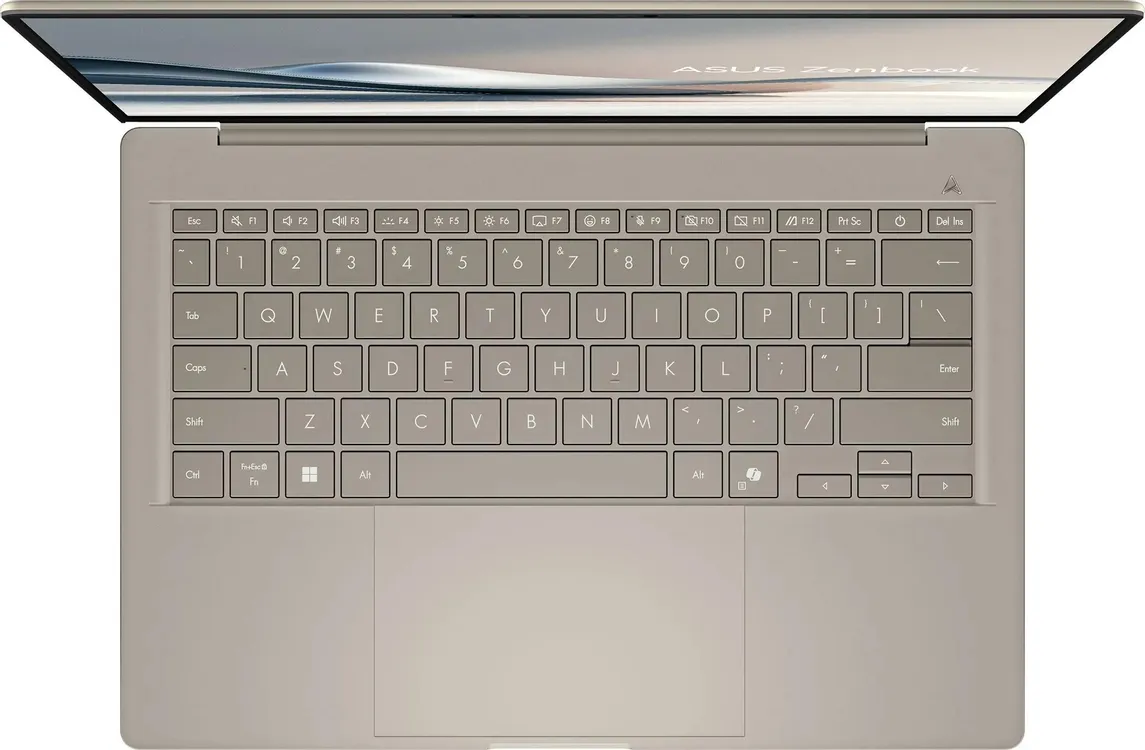 Ноутбук ASUS Zenbook A14 UX3407QA-QD556W (14" OLED, Qualcomm Snapdragon X X1-26-100, 16Gb, 512Gb SSD, Windows 11 Home) (Бежевый) — фото 4