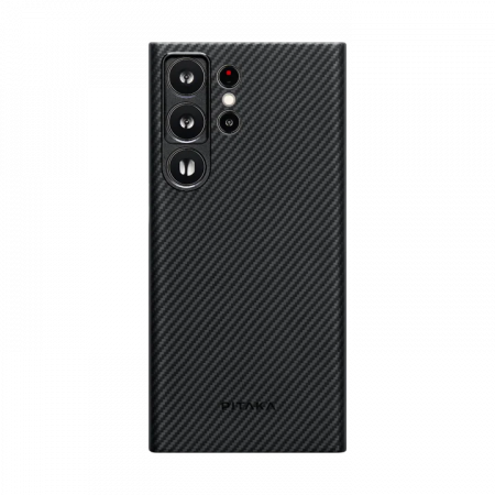 фото Чехол-накладка PITAKA MagEZ Case 3 для Samsung Galaxy S23 Ultra карбоновый (кевлар) черно-серый
