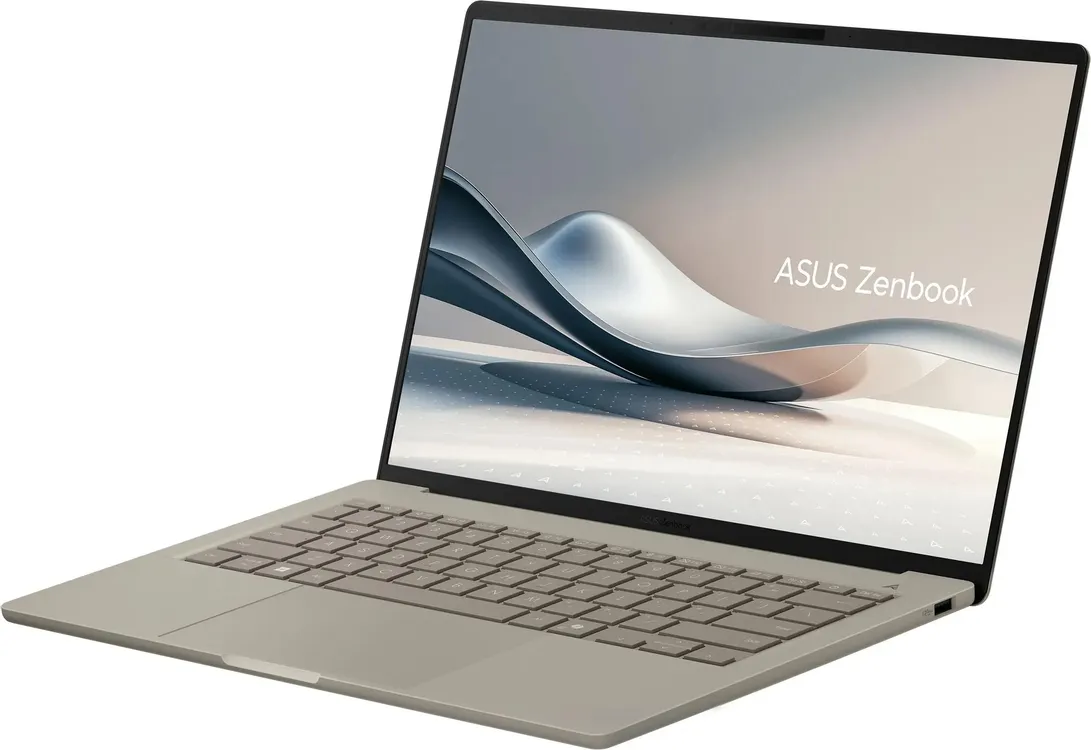 Ноутбук ASUS Zenbook A14 UX3407QA-QD556W (14" OLED, Qualcomm Snapdragon X X1-26-100, 16Gb, 512Gb SSD, Windows 11 Home) (Бежевый) — фото 6
